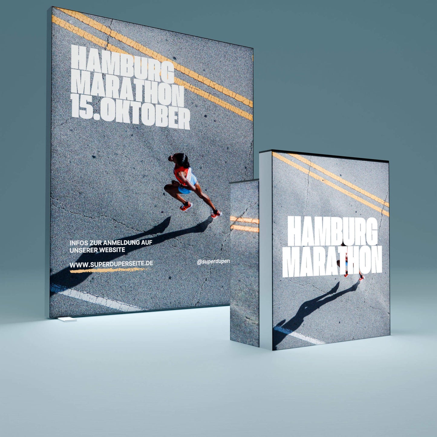 BIG LEDUP Kopf Messestand 2m