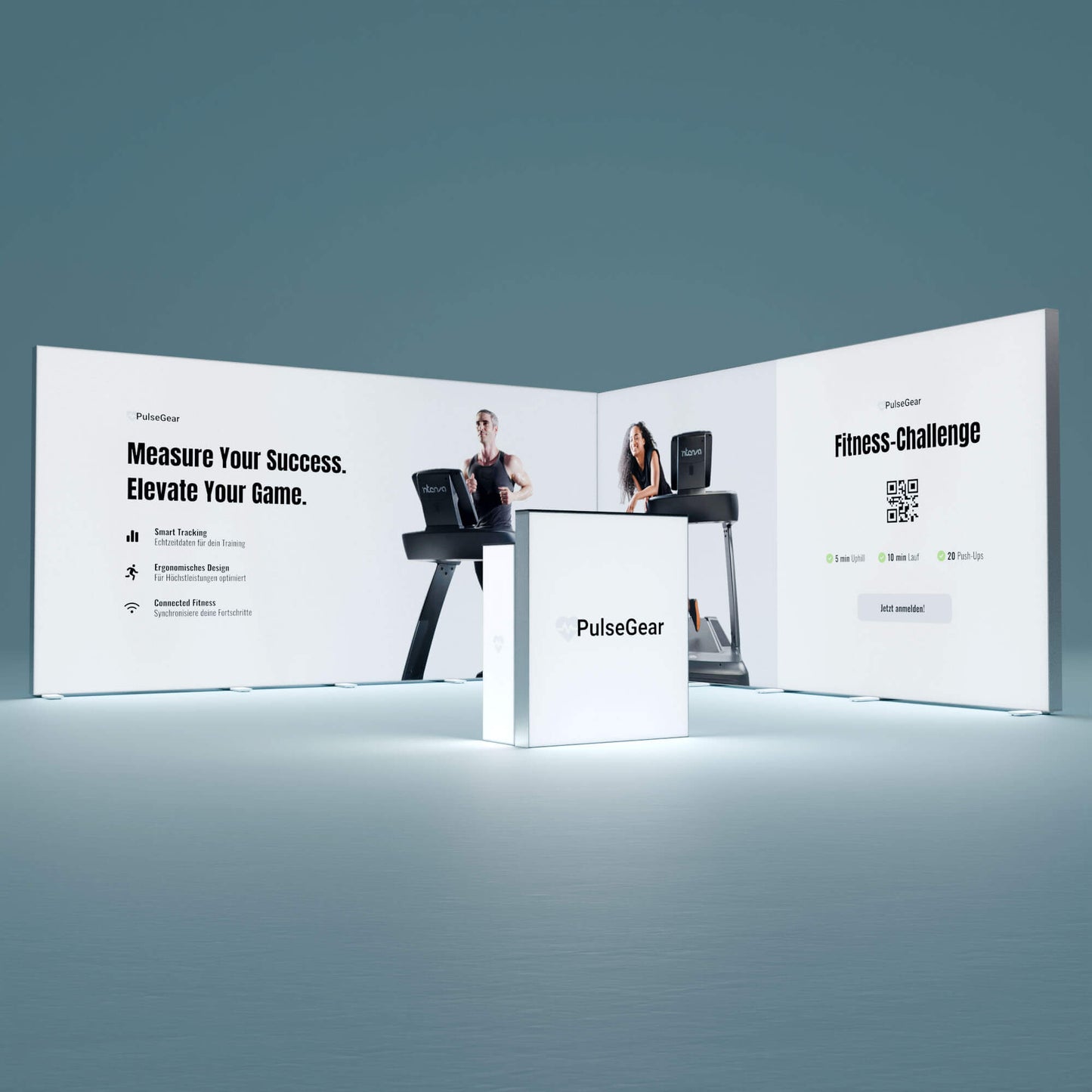 BIG LEDUP Eck Messestand 5x5m