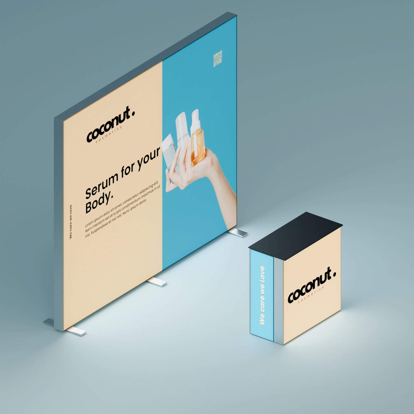 BIG LEDUP Kopf Messestand 3m