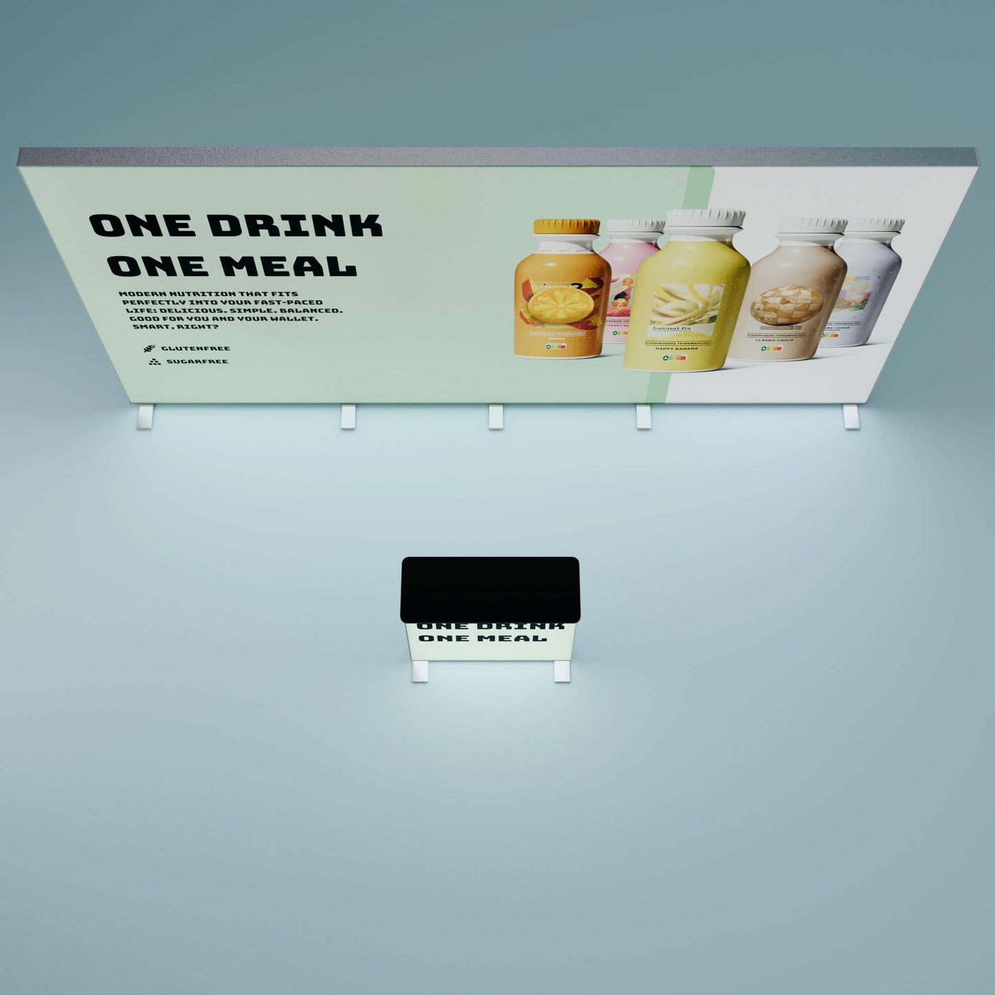 BIG LEDUP Kopf Messestand 5m