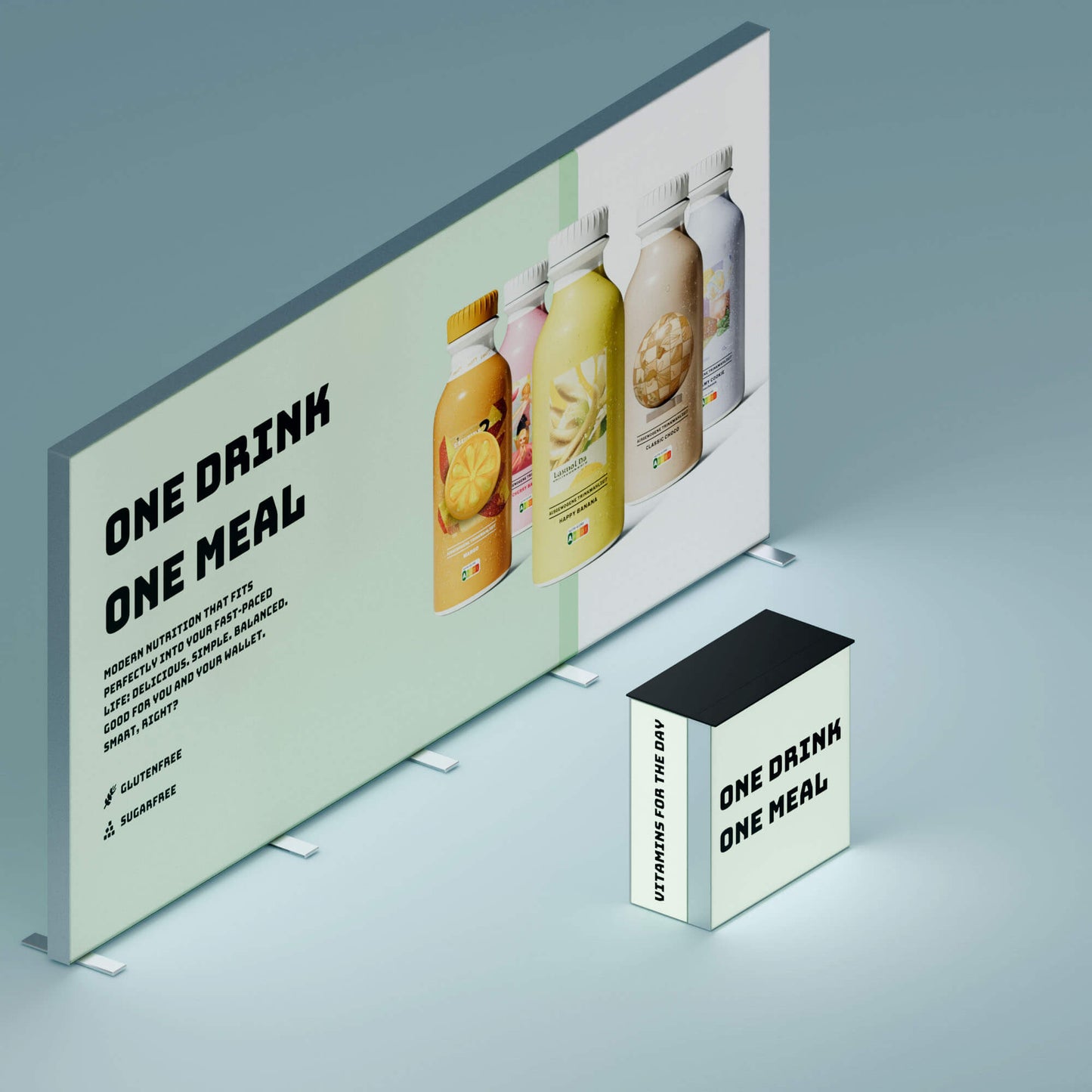 BIG LEDUP Kopf Messestand 5m