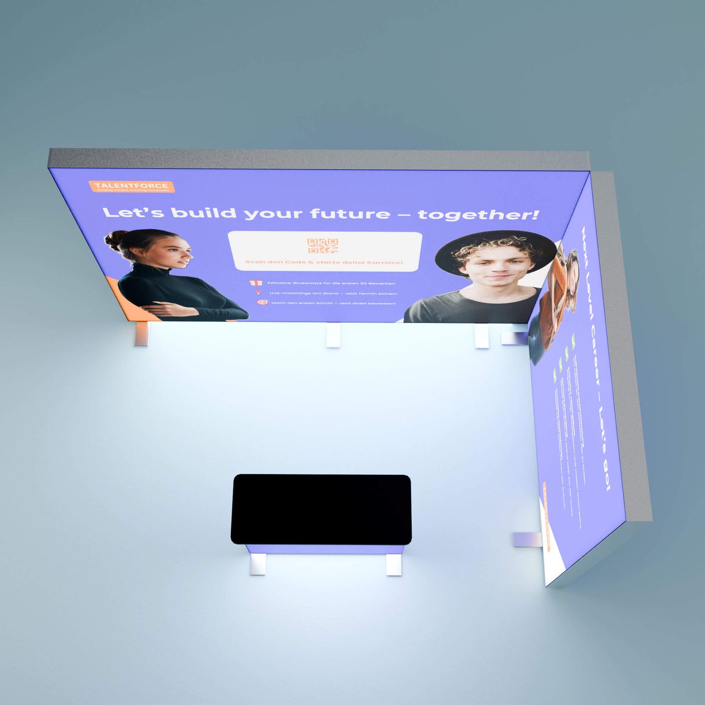 BIG LEDUP Eck Messestand 3x2m