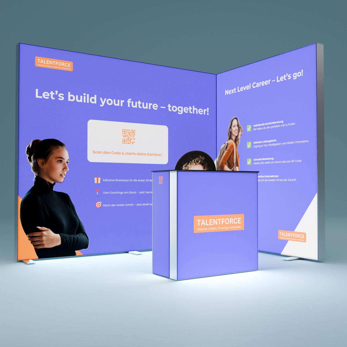 Eck Messestand 3x2m