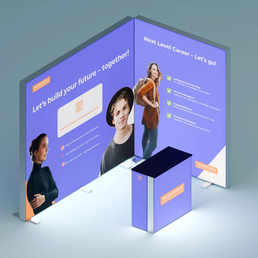 BIG LEDUP Eck Messestand 3x2m