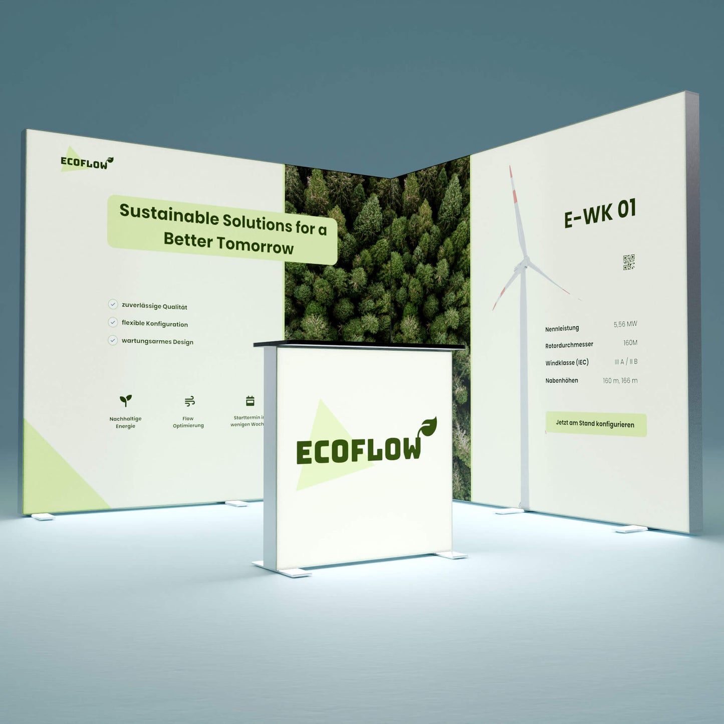 Eck Messestand 3x3m