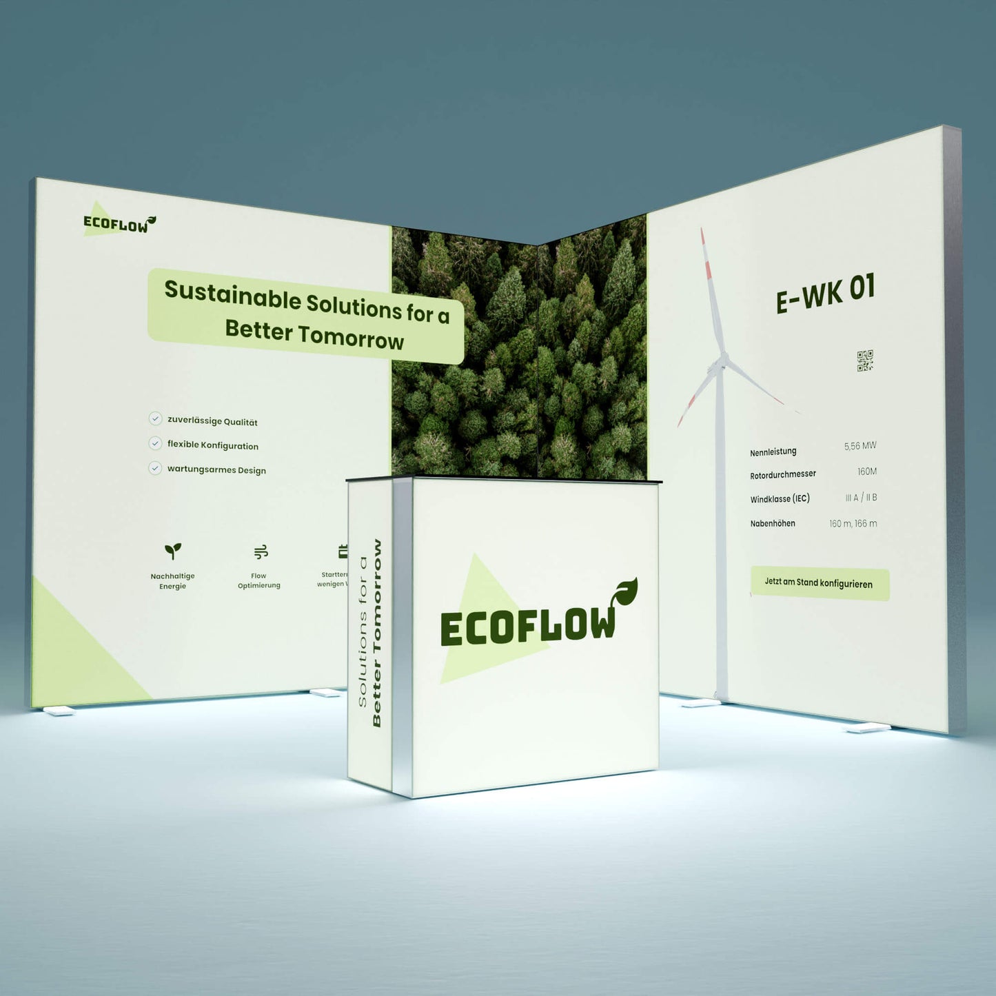 Eck Messestand 3x3m