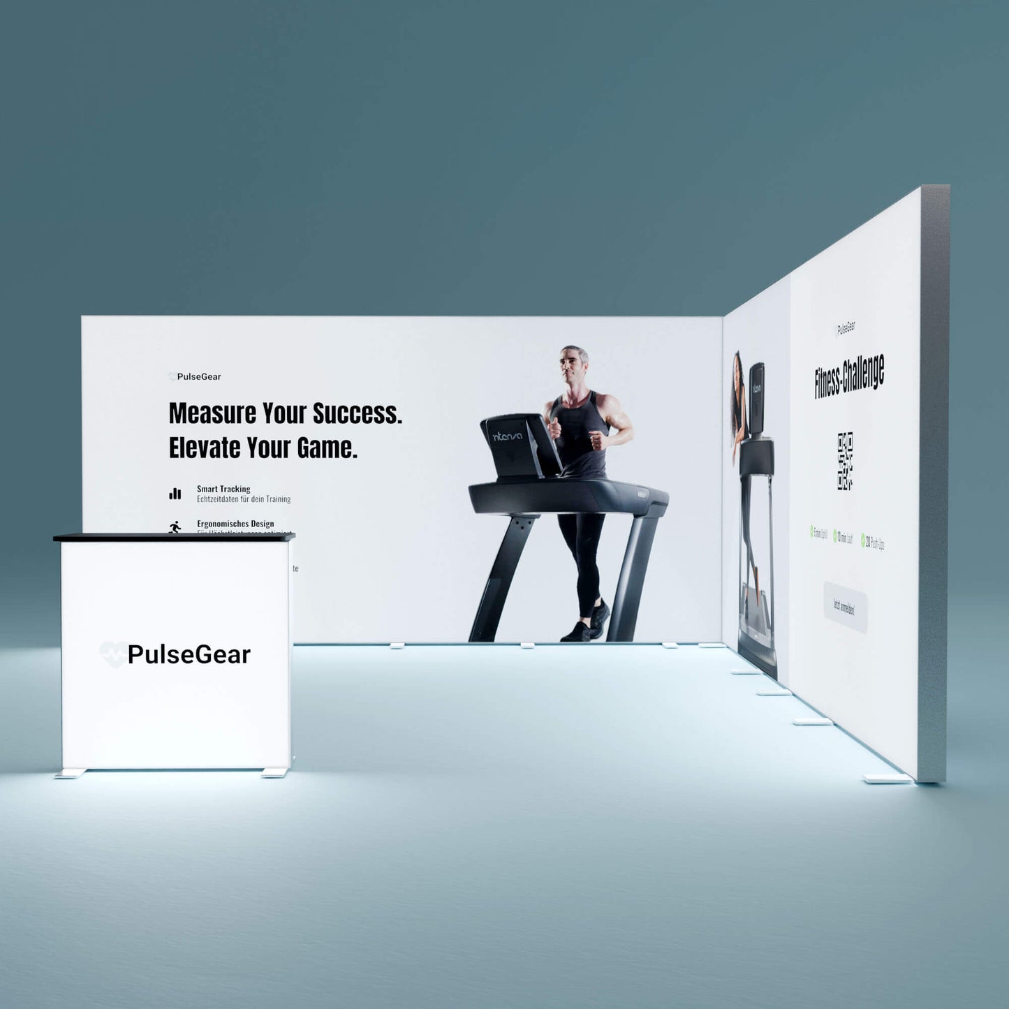 BIG LEDUP Eck Messestand 5x5m