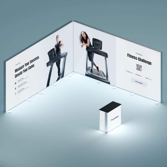 BIG LEDUP Eck Messestand 5x5m