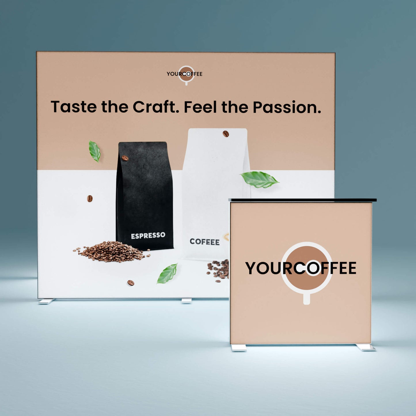 BIG LEDUP Insel Messestand 3m