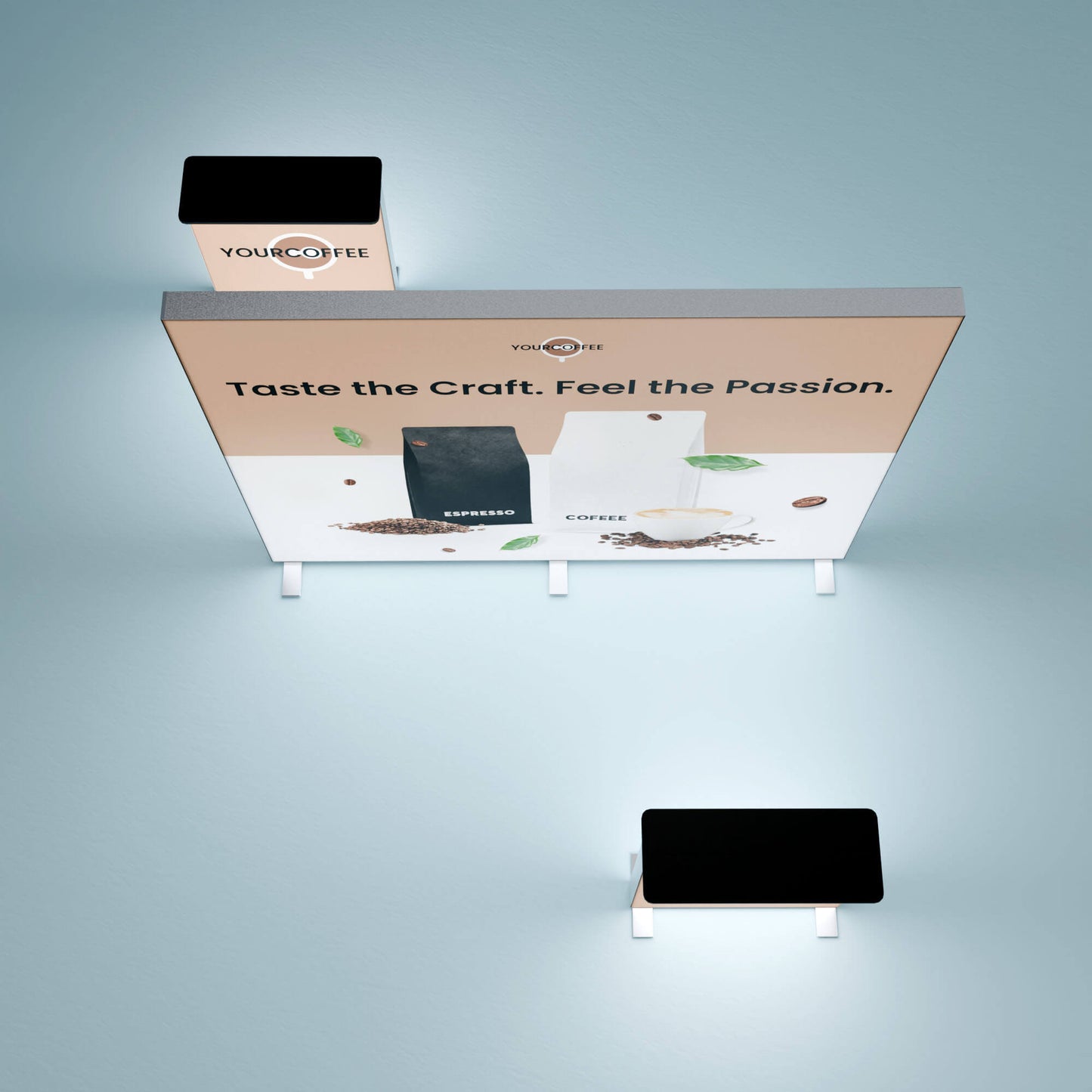 BIG LEDUP Insel Messestand 3m