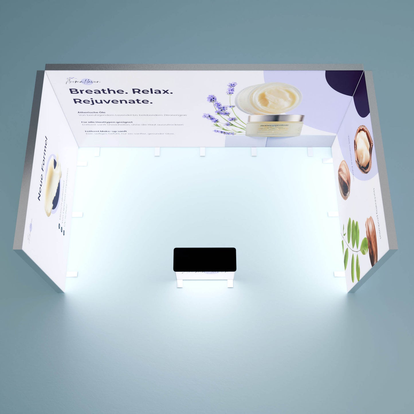 BIG LEDUP Reihen Messestand 5x3m