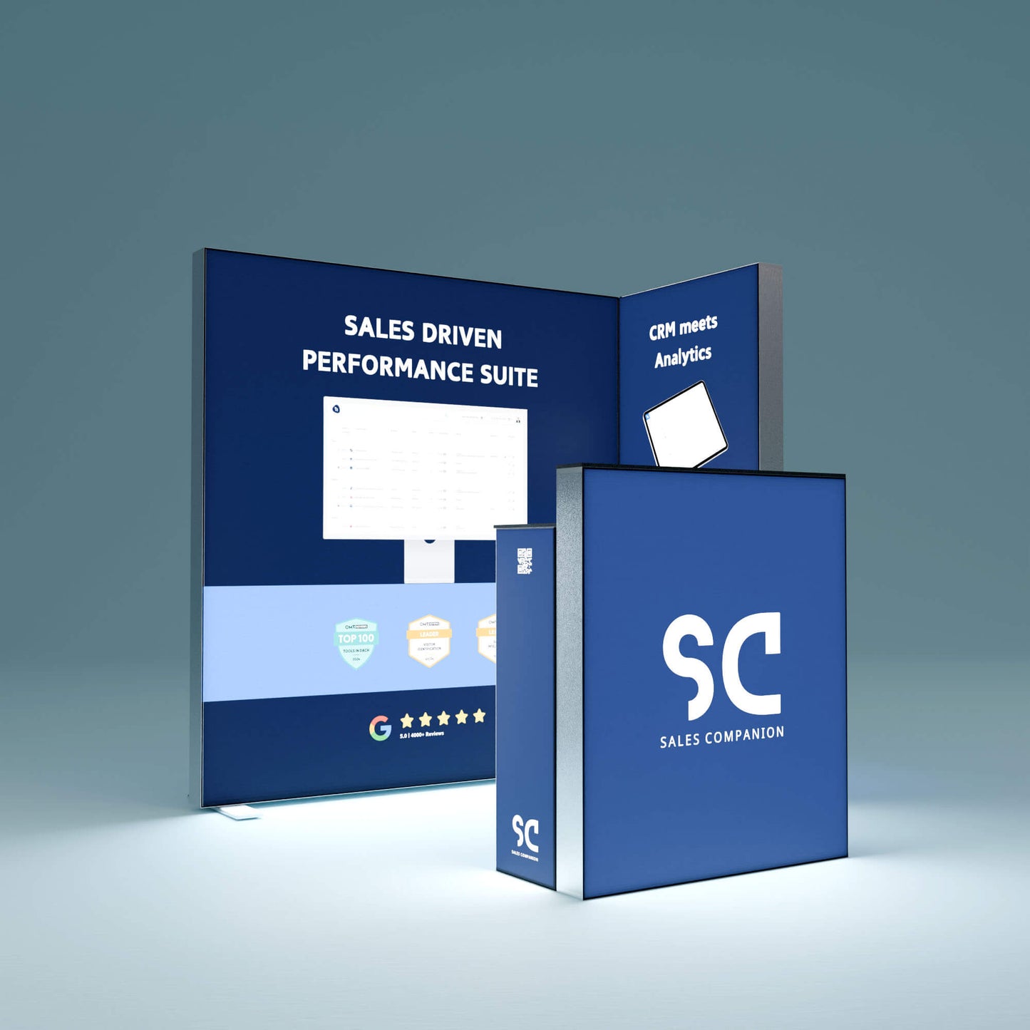 Eck Messestand 2x1m