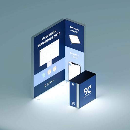 BIG LEDUP Eck Messestand 2x1m